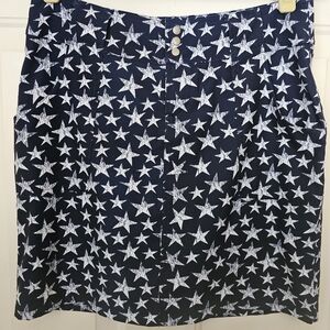 Jofit Navy Star Print golf Skort